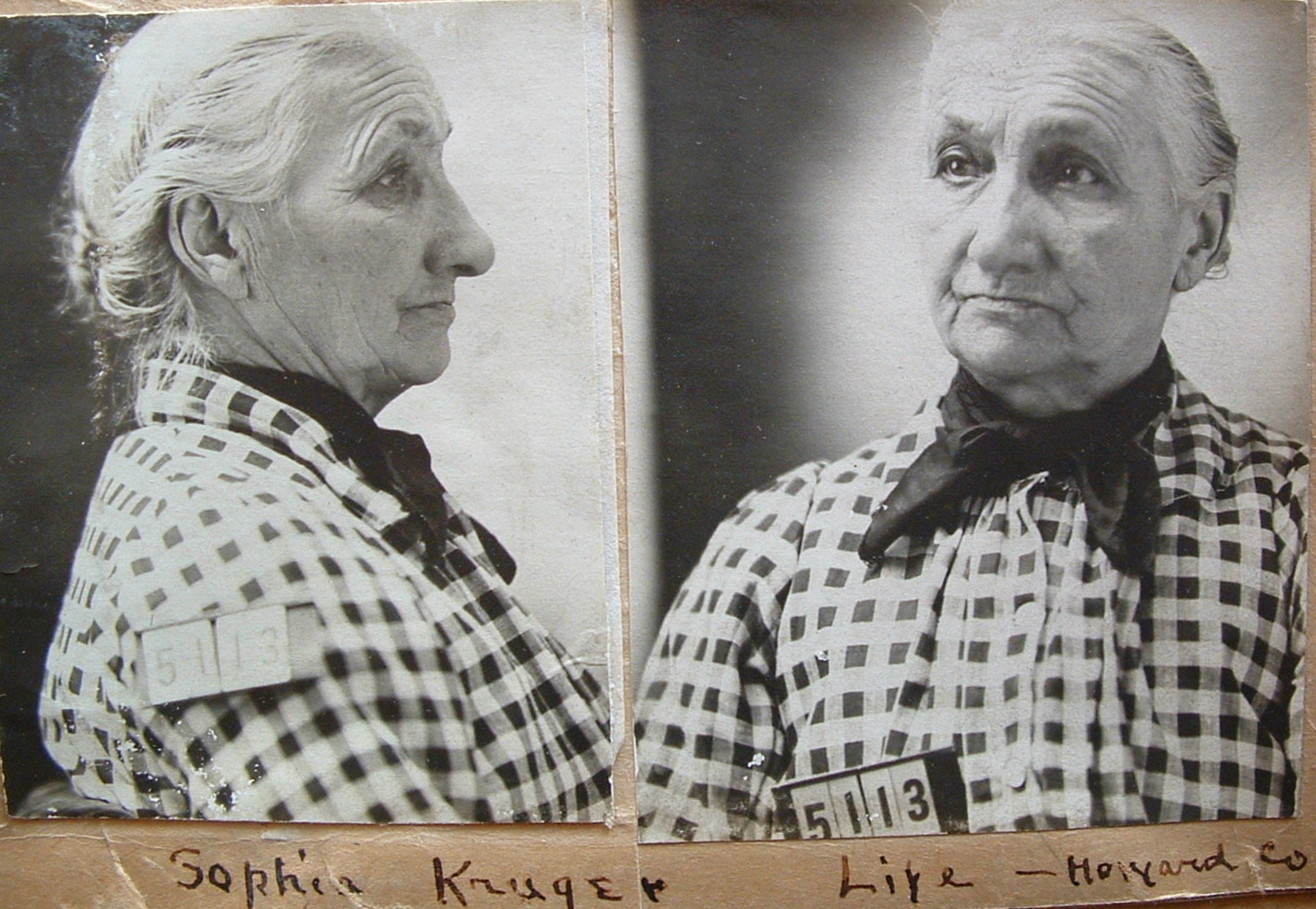 Mugshot - Sophia Kruger