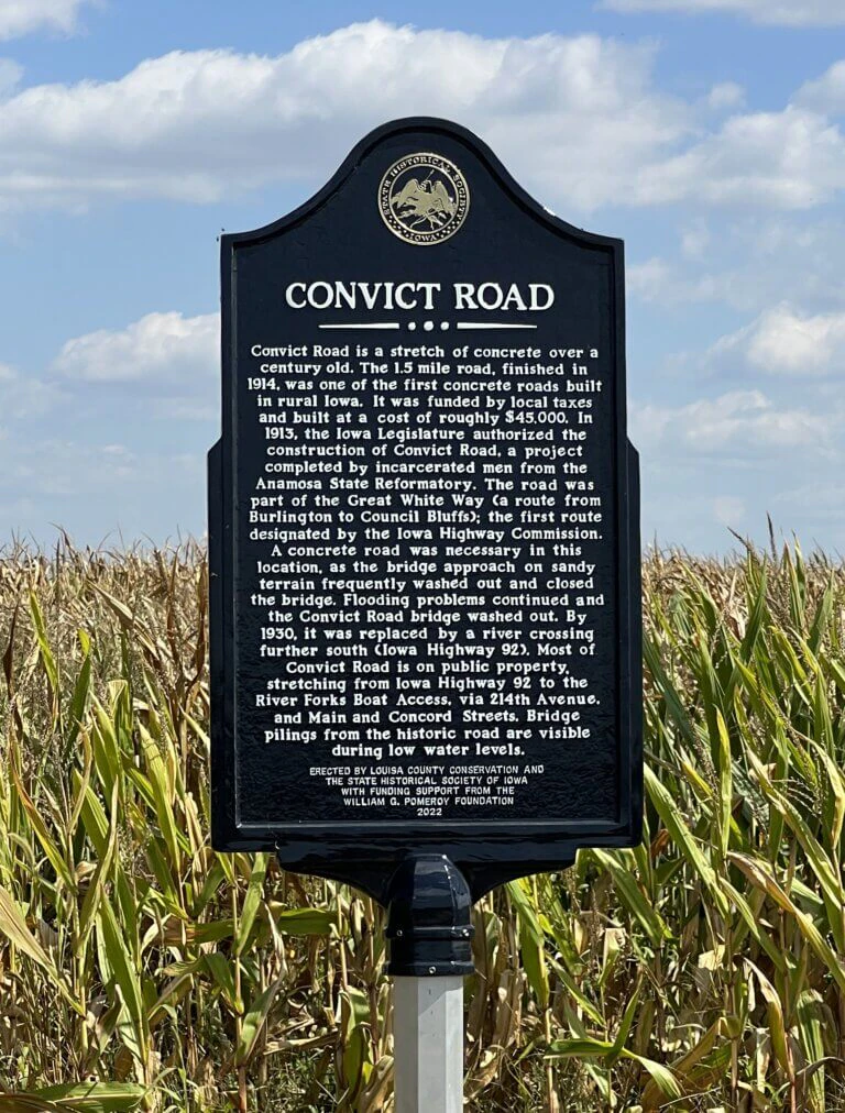 Convict Road Plaque