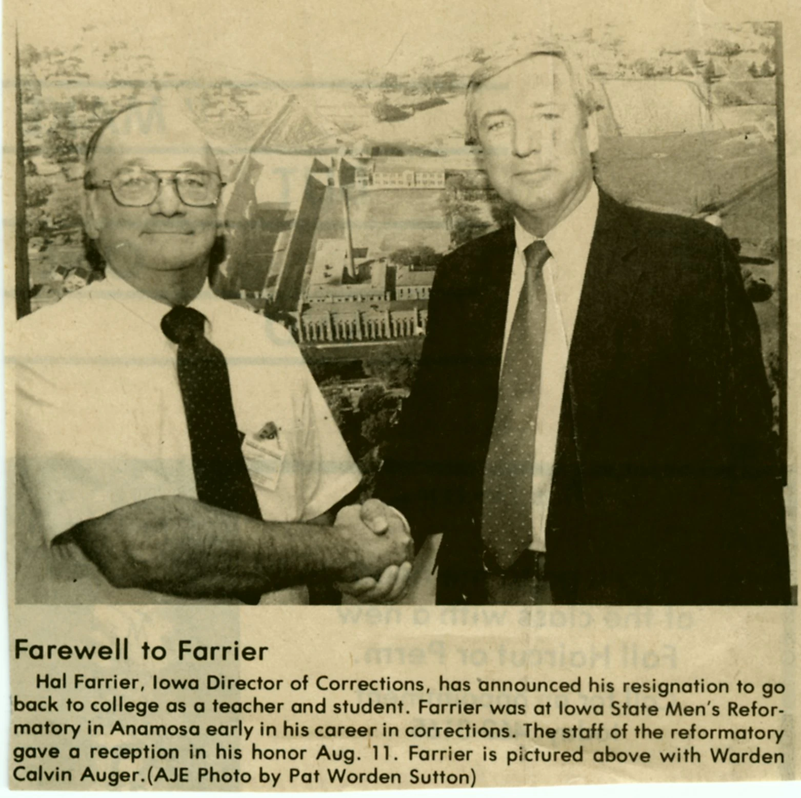 Warden Auger and Hal Farrier