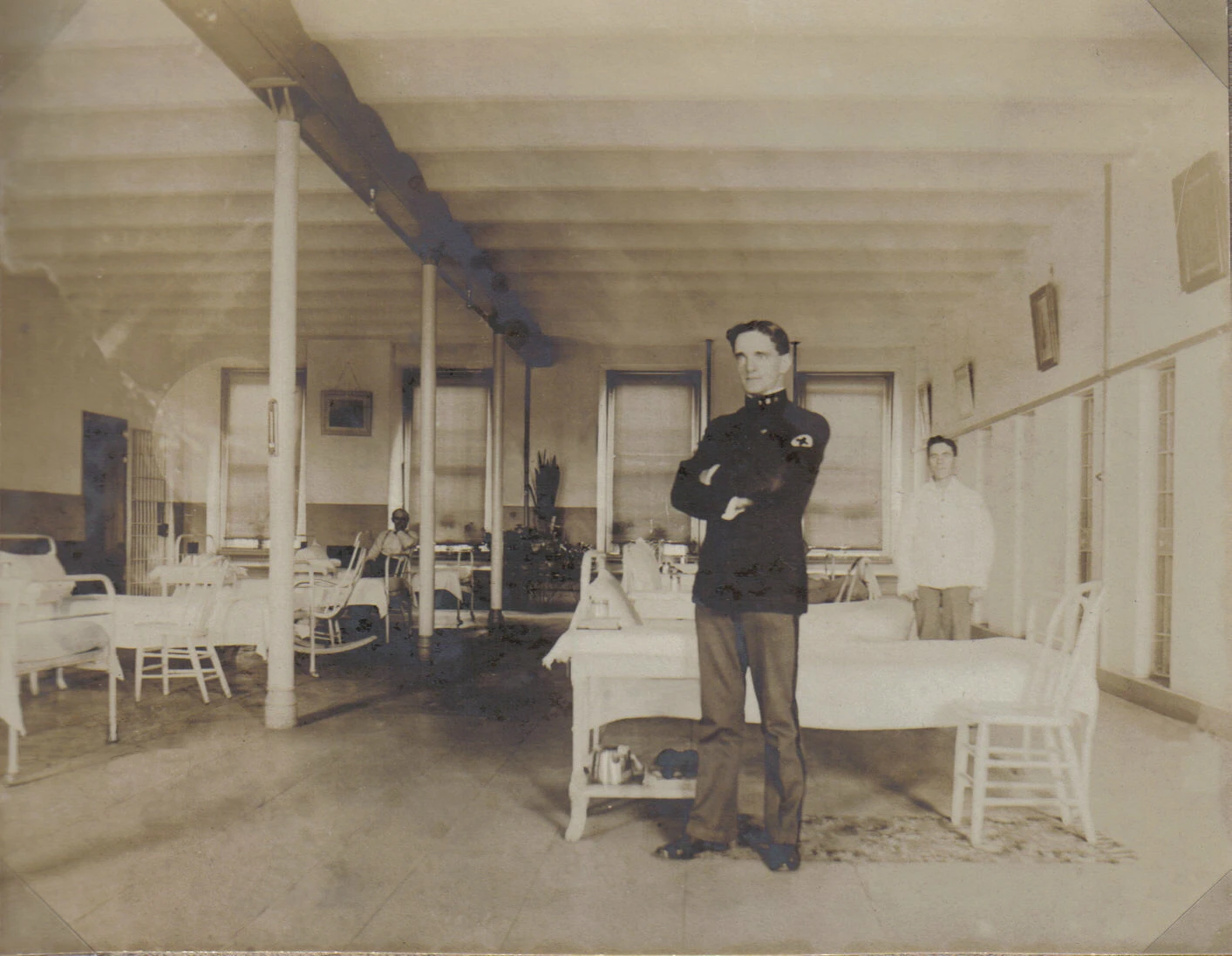 Hospital ward, with Steward Harry Kratochvil