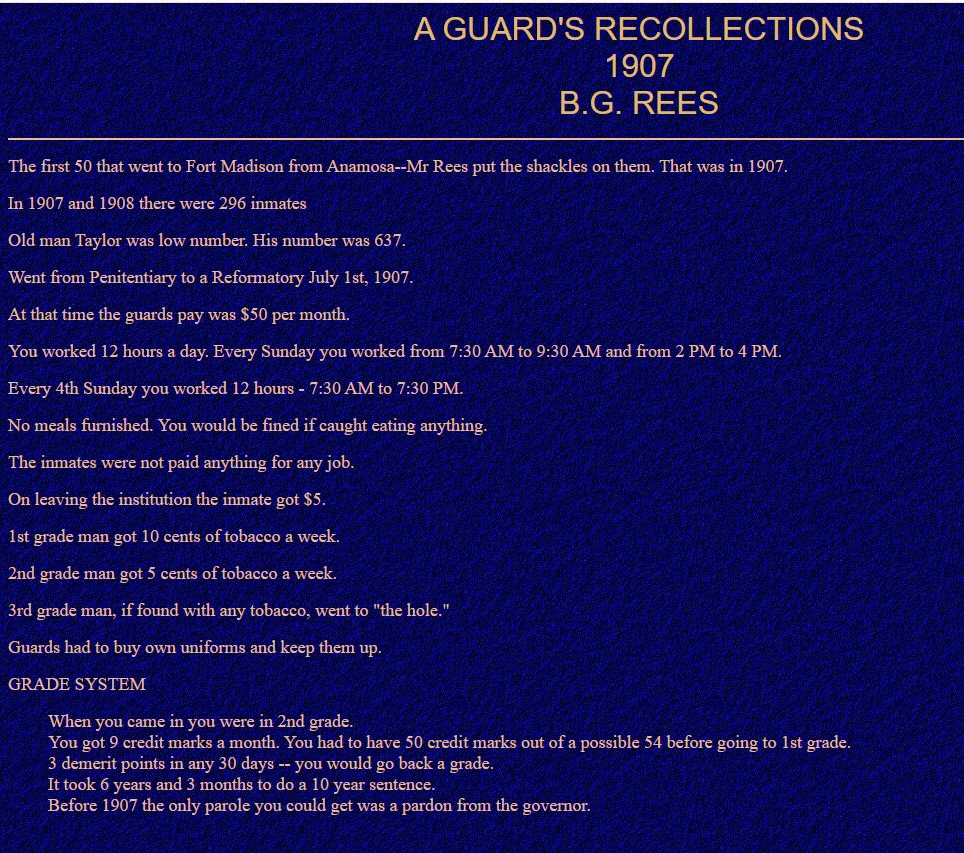 A Guard's Recollections 1907 - B.G. Rees