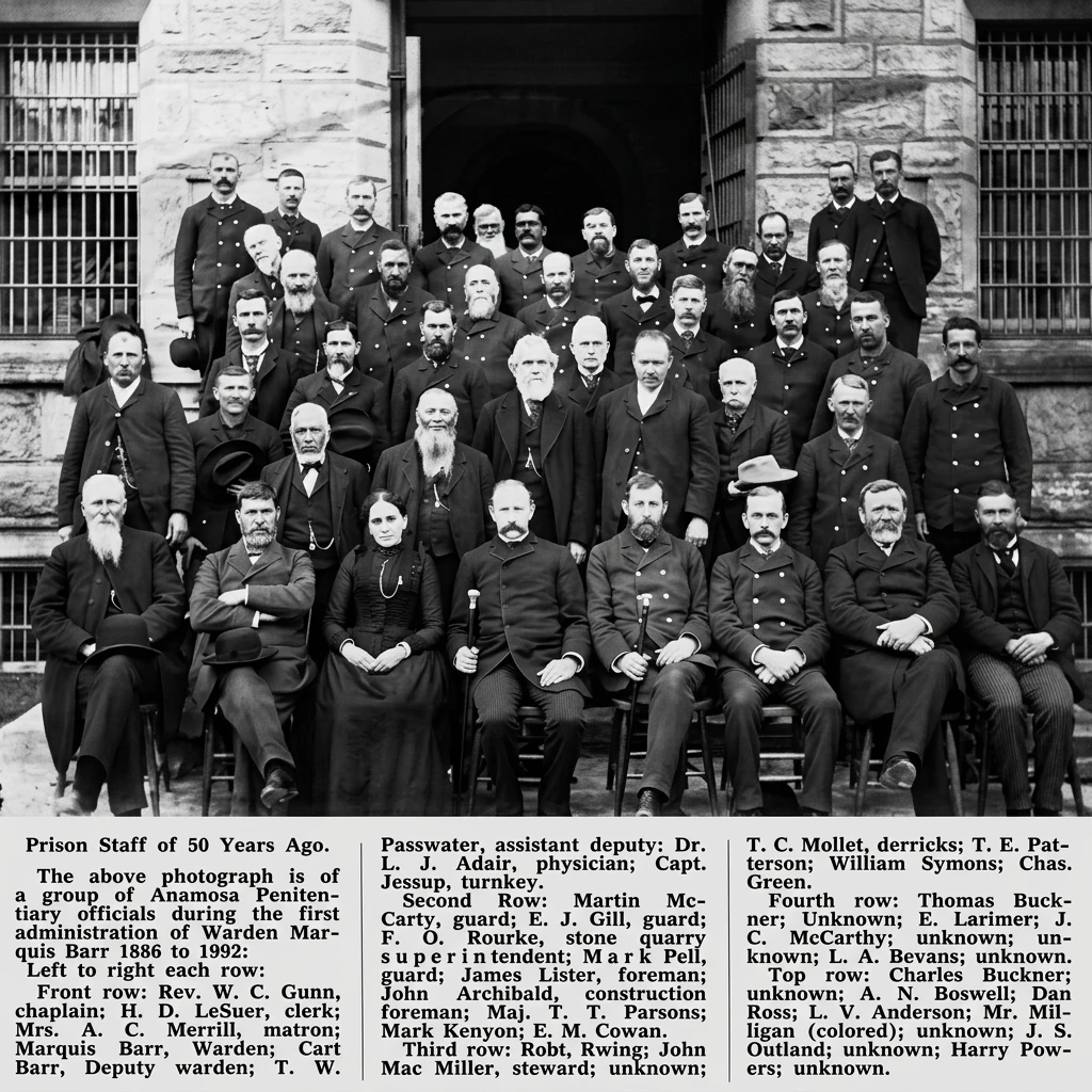 Warden Barr and Staff 1892